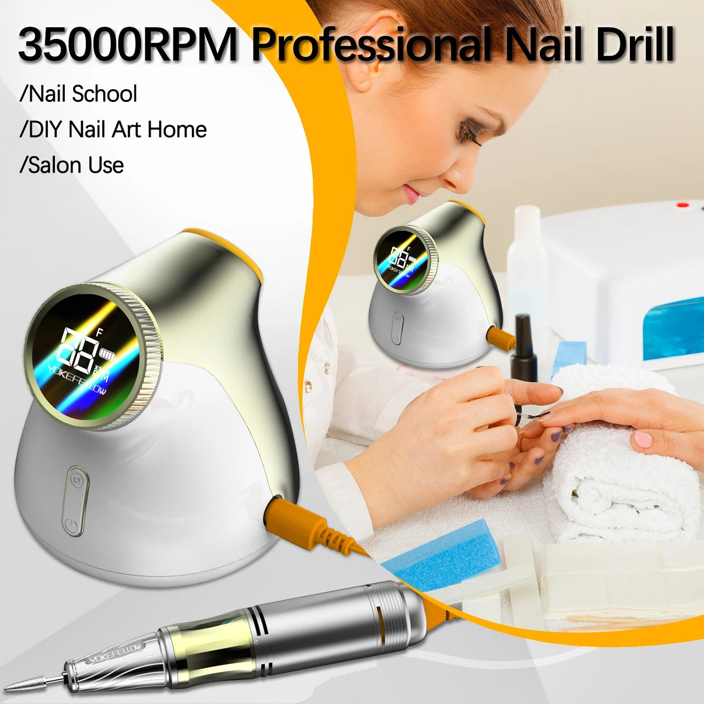 Drill Machine For Acrylic Gel Polish Professional Electric Nail Sander