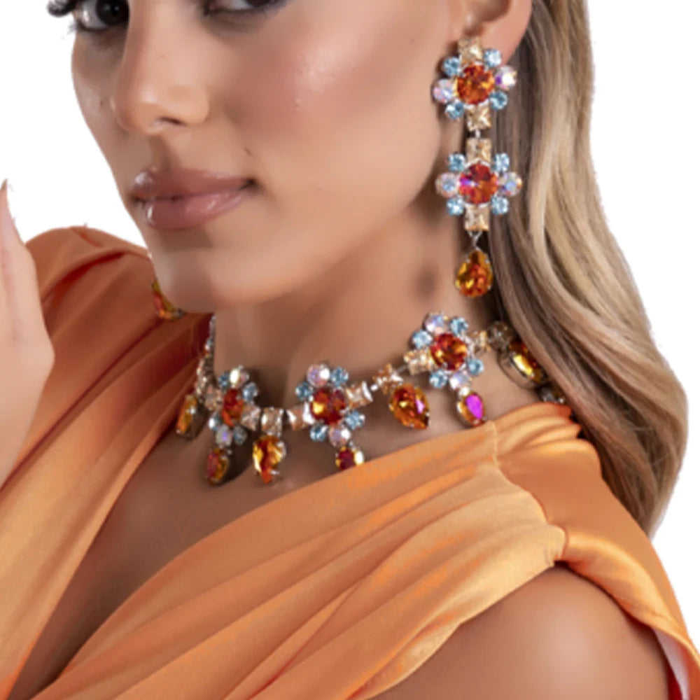Jewelry Set Costume Necklace Earrings Set for Women