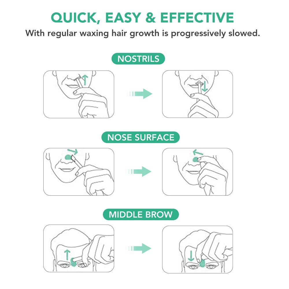 Nose Wax Kit Painless Portable for Men and Women