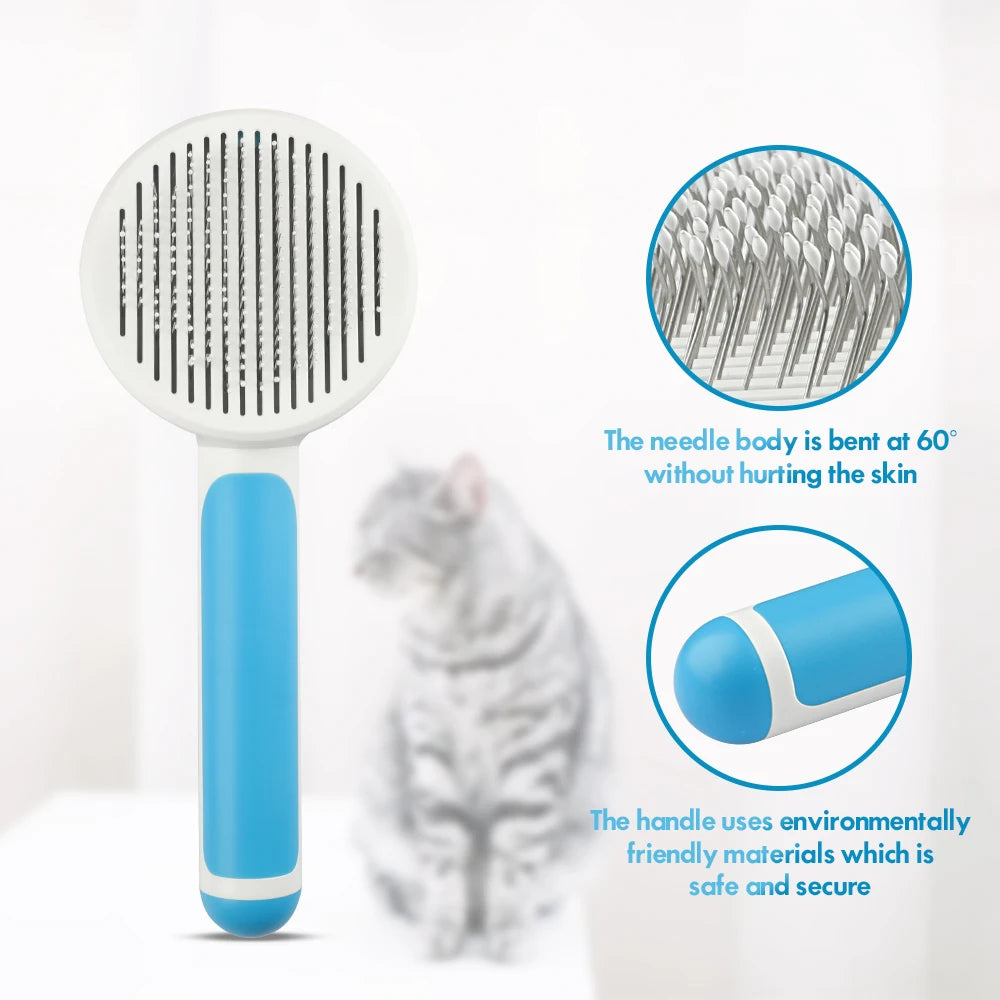 MASBRILL Cat Comb Removes Hairs Soft Brush Comb