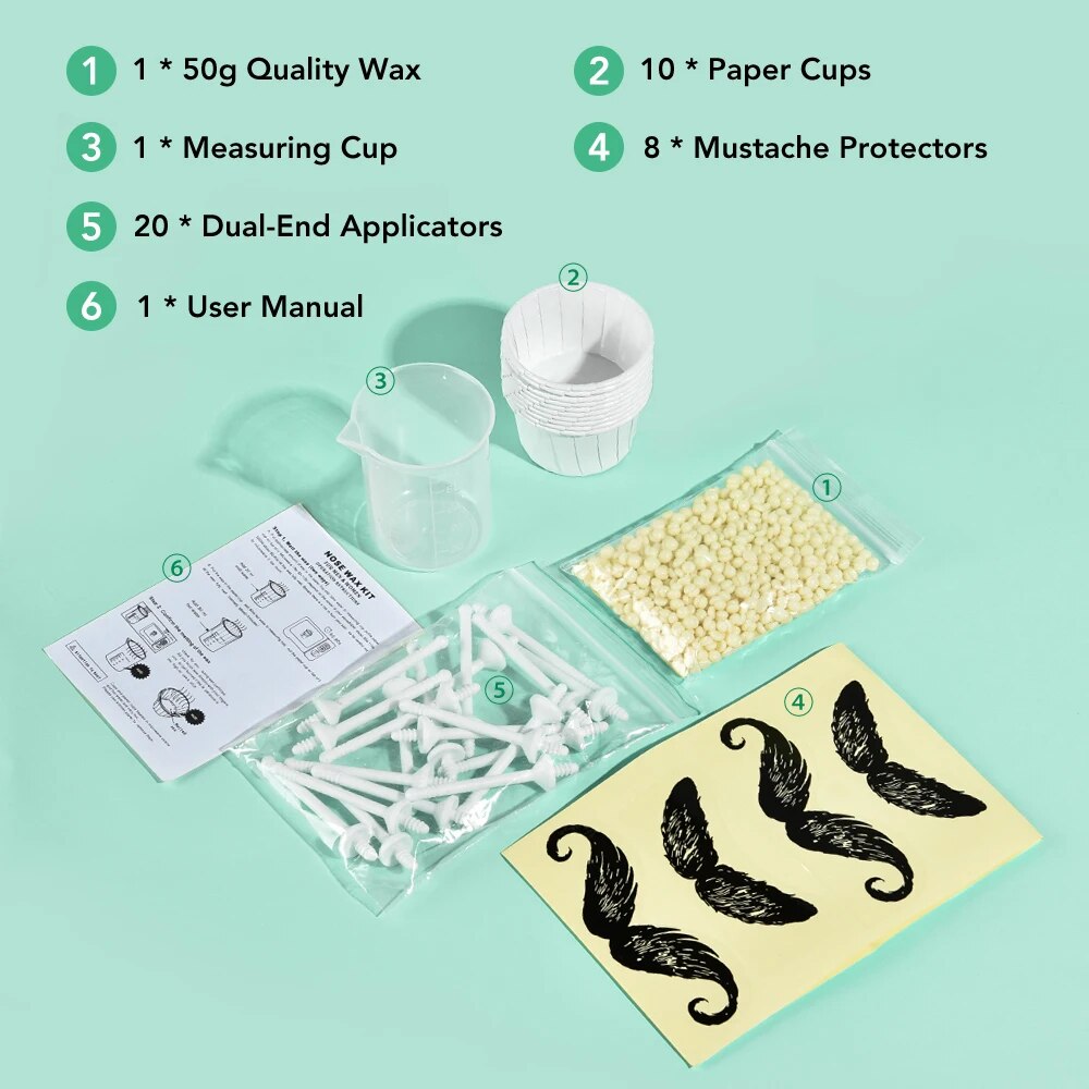 Nose Wax Kit Painless Portable for Men and Women