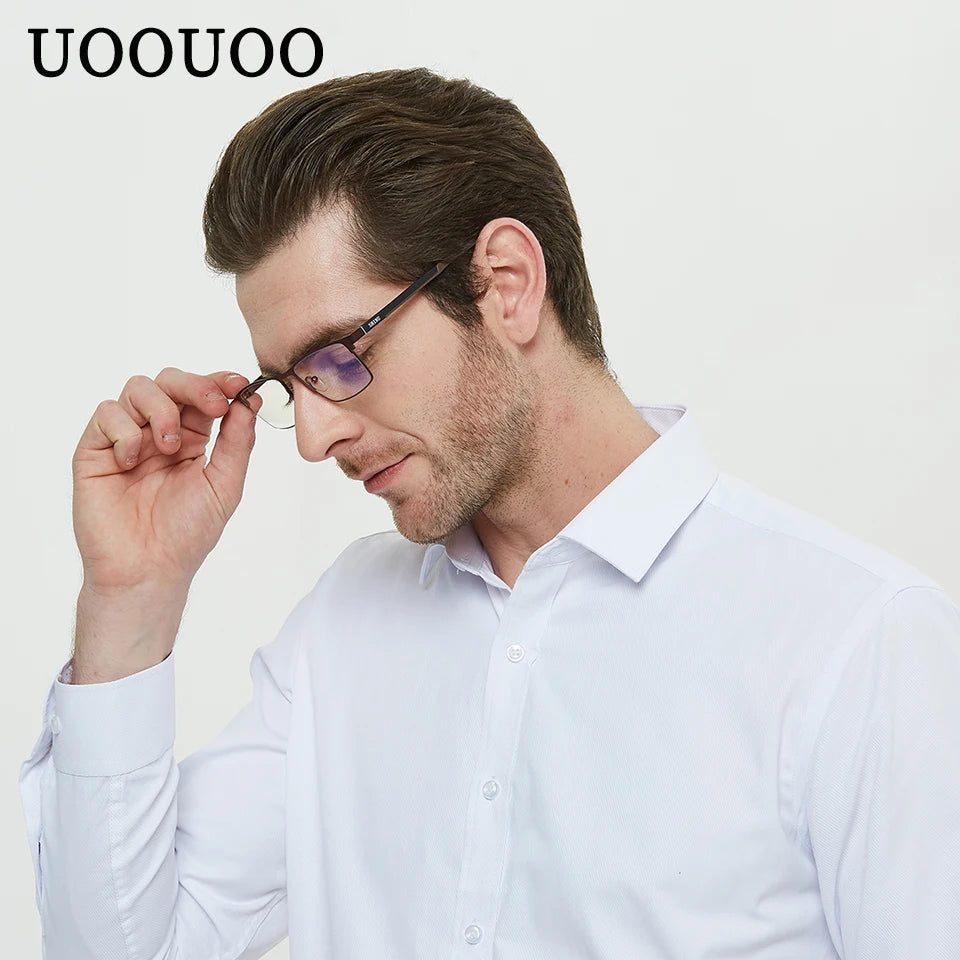 Men's blue light blocking custom frame computer glasses