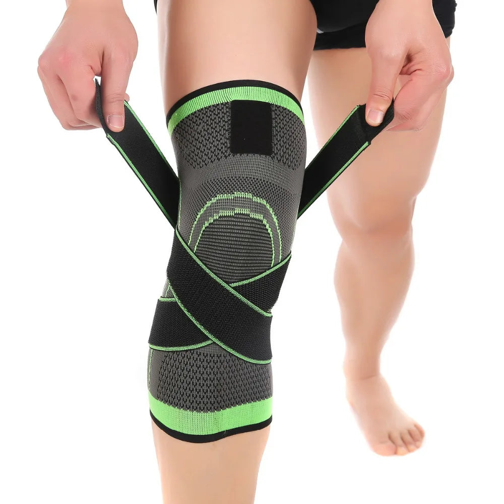 1/2PCS Sports Men Pressurized Bandagem Elastica Knee Pads