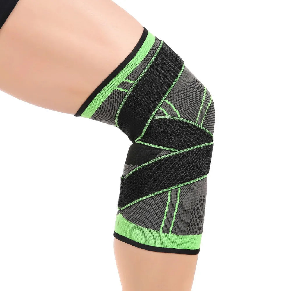 1/2PCS Sports Men Pressurized Bandagem Elastica Knee Pads