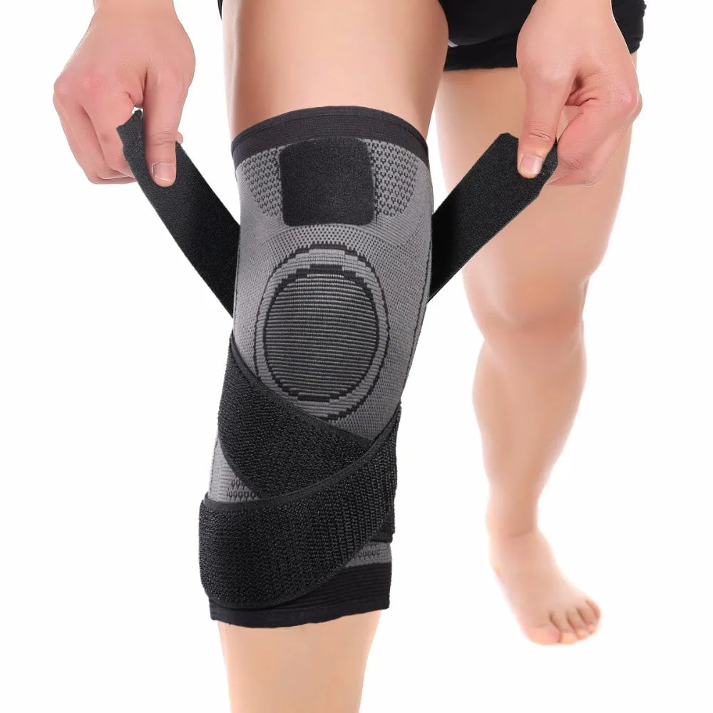 1/2PCS Sports Men Pressurized Bandagem Elastica Knee Pads
