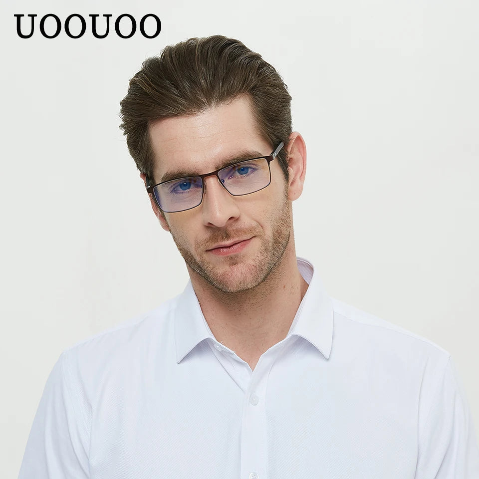 Men's blue light blocking custom frame computer glasses