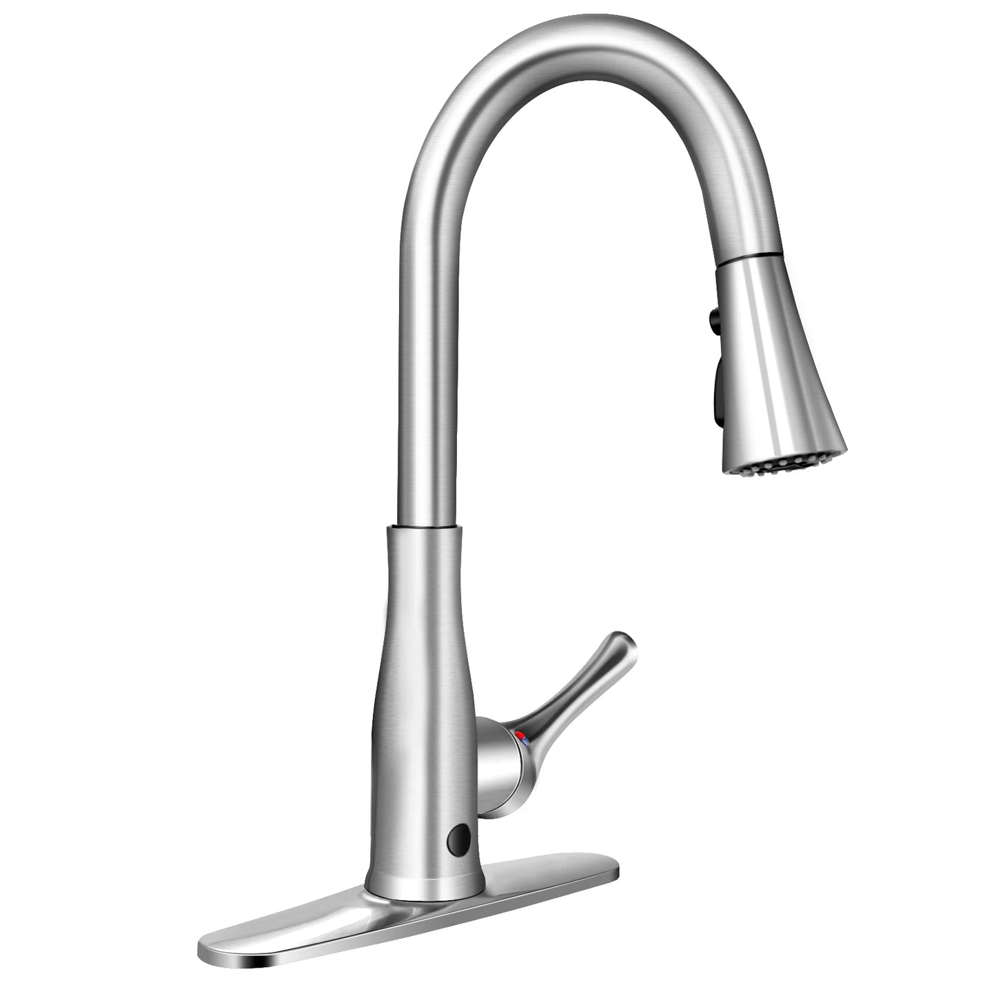 Touchless Kitchen Faucet 360° Swivel Single Handle Sensor 3 Mode Sprayer