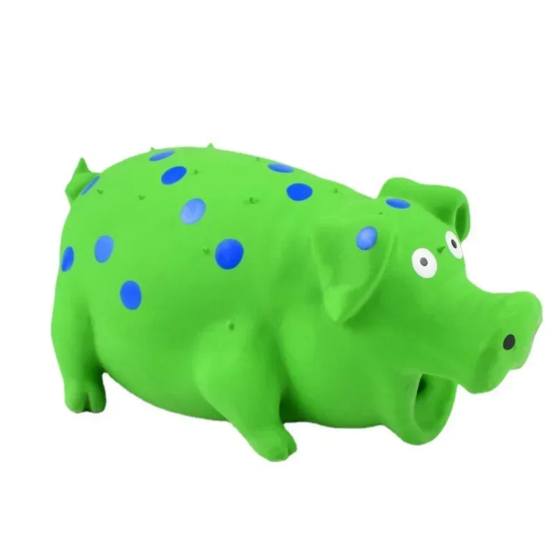 Pig Dog Durable Rubber Squeaker Dog Puppy Chew Toys