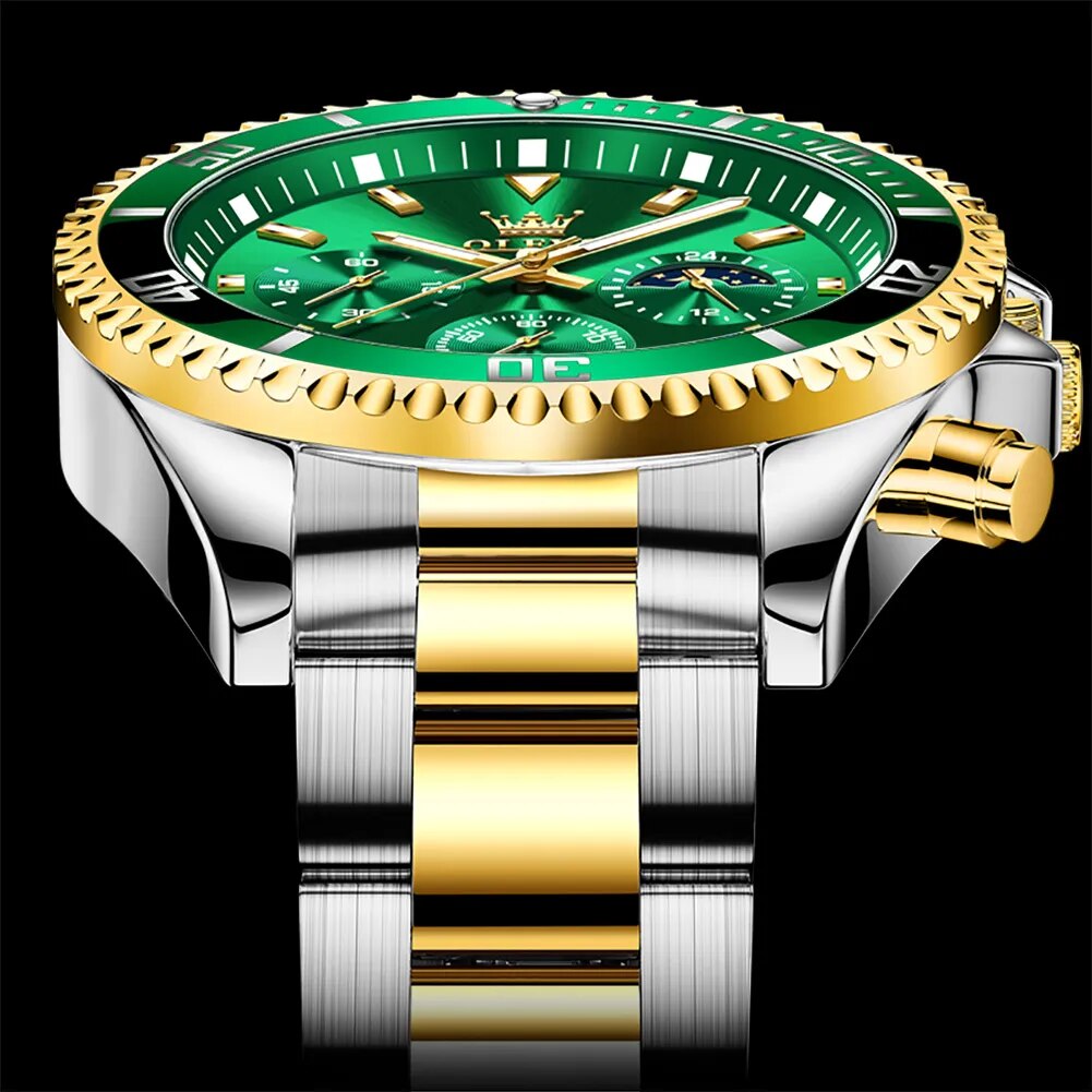 Quartz Waterproof Luminous Stainless Steel Watch for men