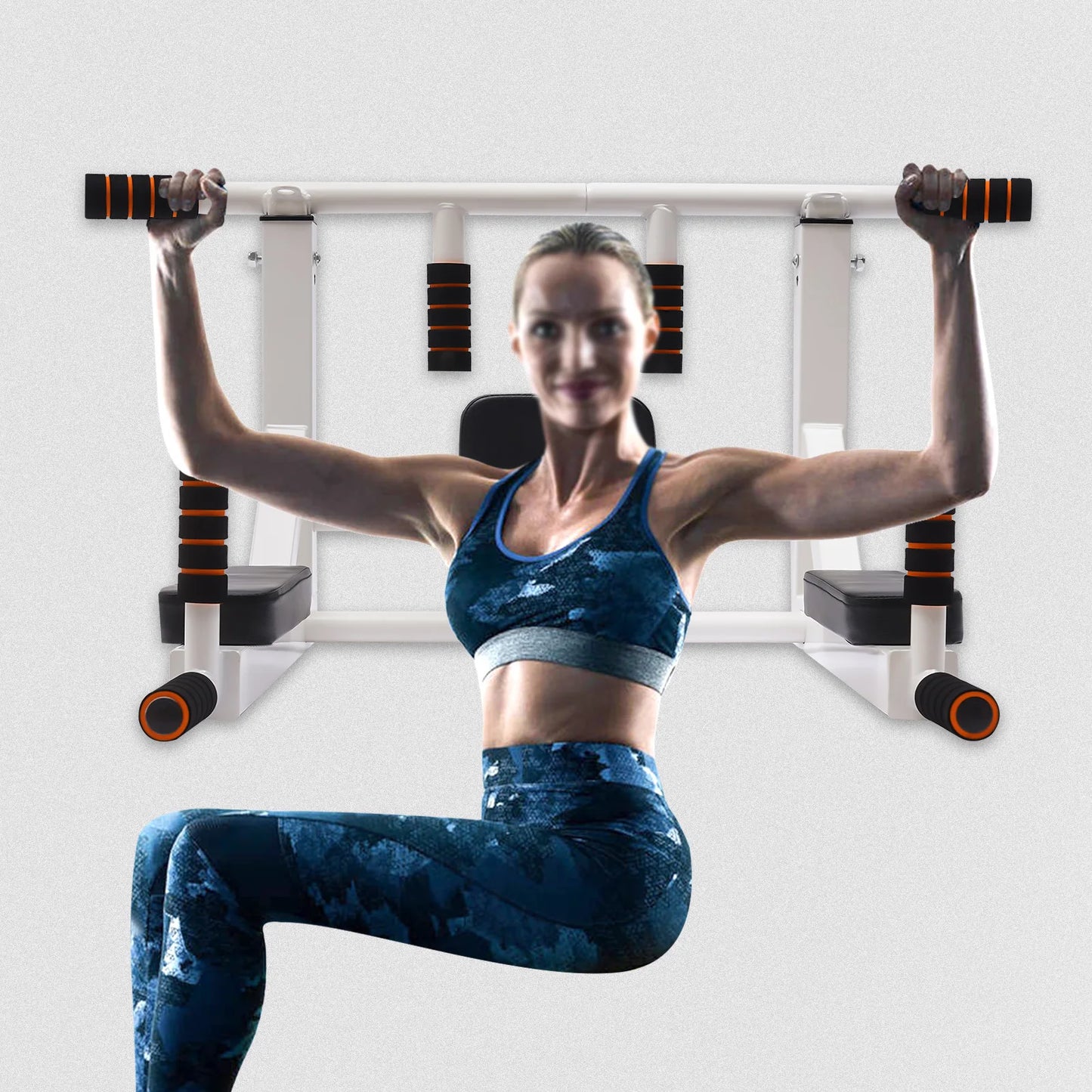 Wall Mounted Pull Up Bar, Heavy Duty Chin Up Bar, Fitness Training Equipment