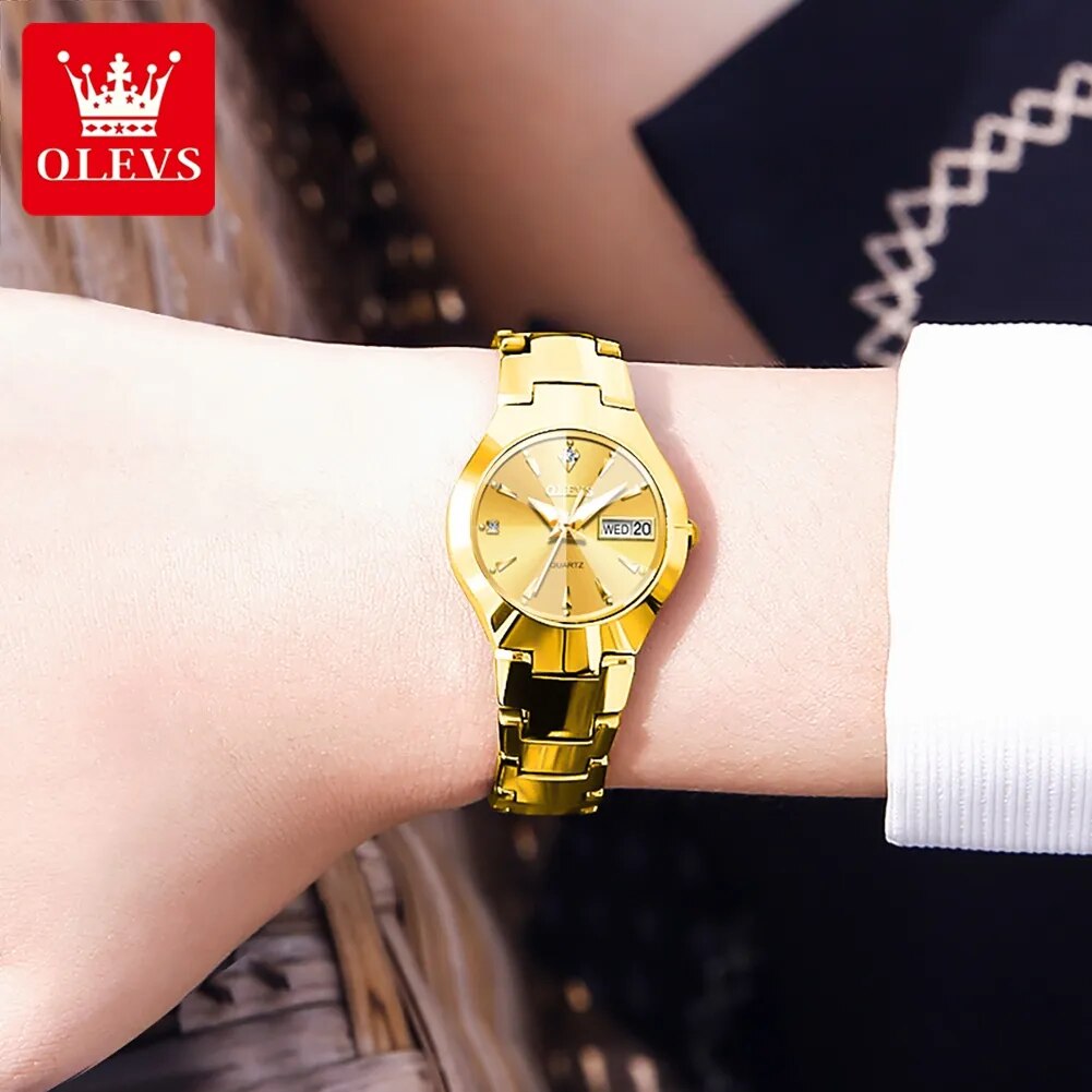 Women Quartz Rhombus Mirror Original Quartz Watch