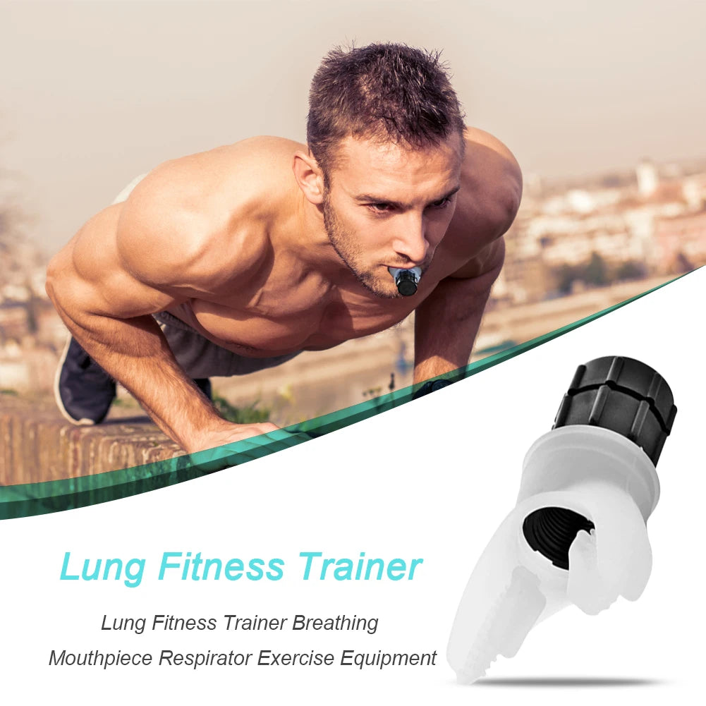 Fitness Trainer Lung Training Equipment Silicone Breathing Respirator Mouthpiece