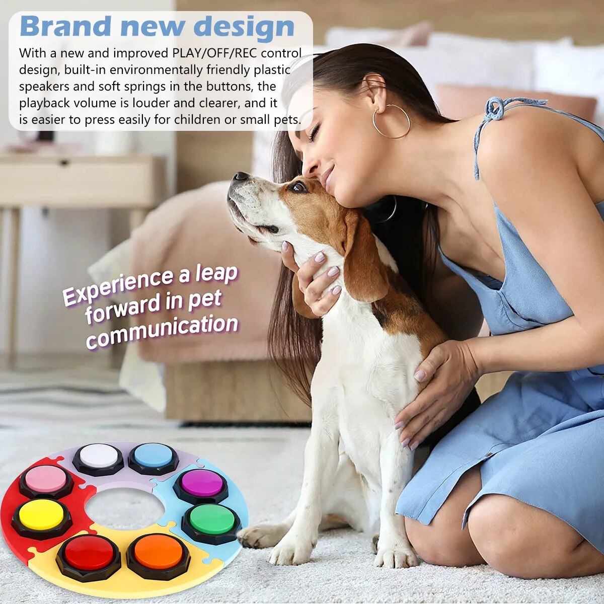 Voice Recording Button Pet Toys Dog Buttons for Communication Training