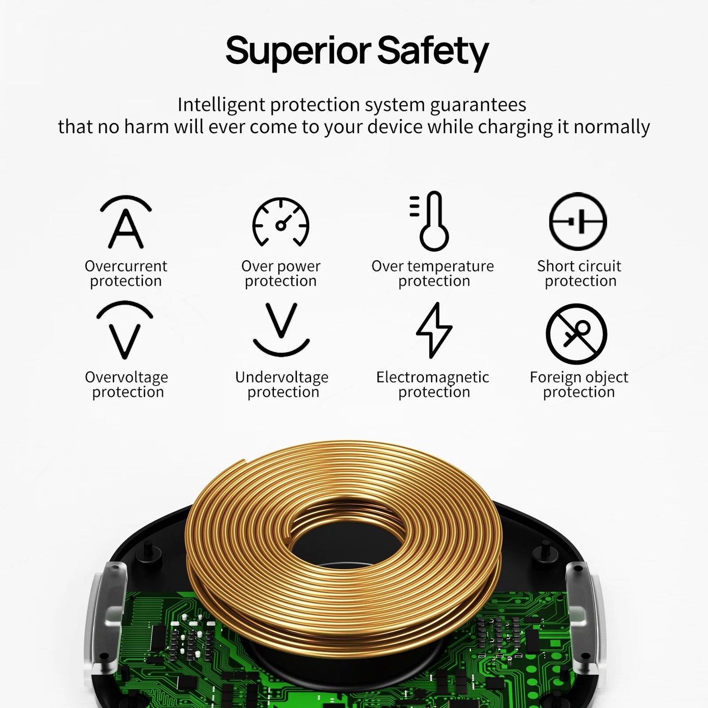 Invisible Wireless Under Table Charger Furniture Desk Station for iPhone