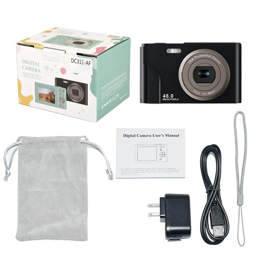 Photo Camera Kids Digital Mini Zoom Birthday Gift for Boys Girls