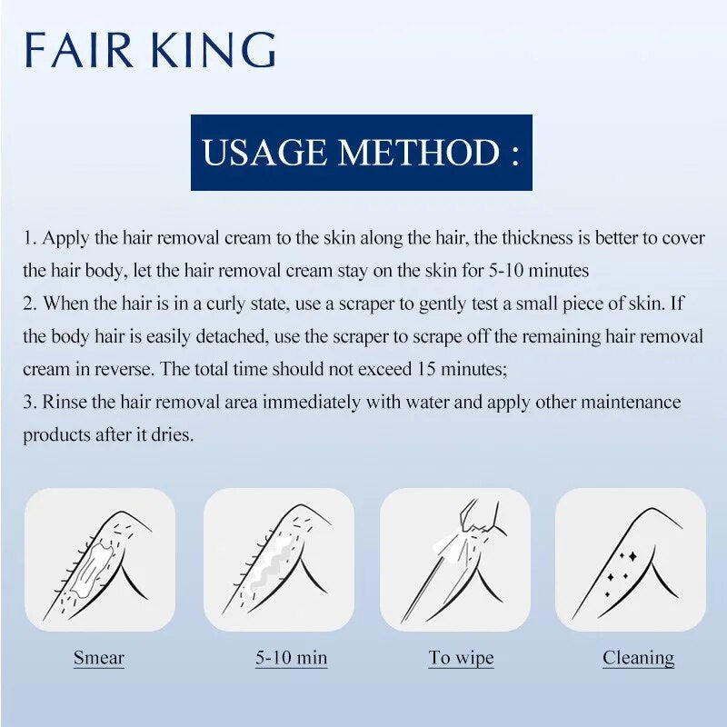 3PCS Strong Painless Hair Removal Cream for Men and Women