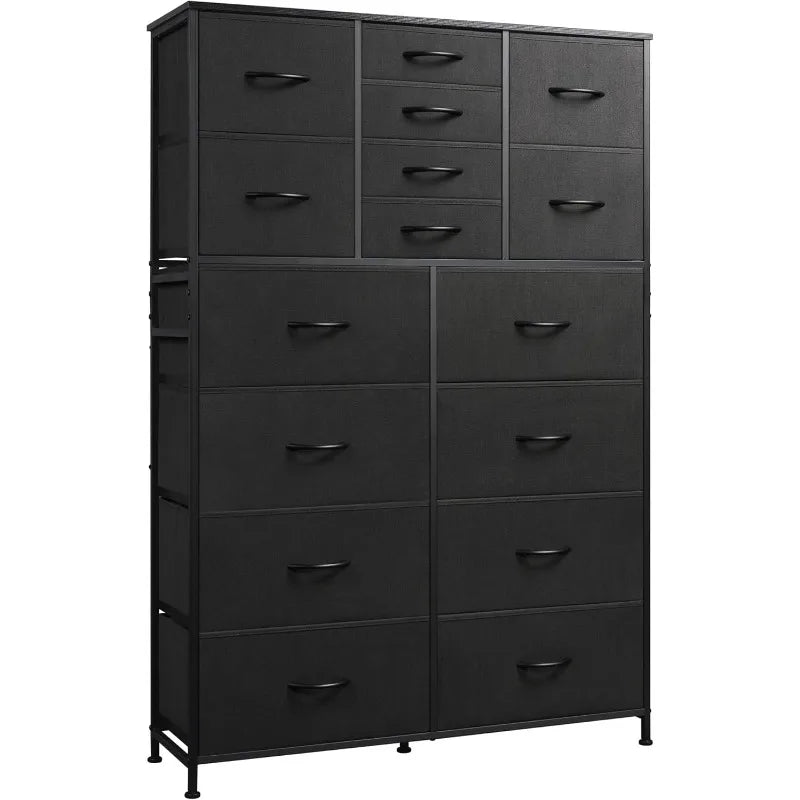 Tall Dresser for Bedroom, Fabric Dresser Storage Tower with 16 Drawers,Chest of Drawers Organizer Unit, Storage Cabinet,Hallway,