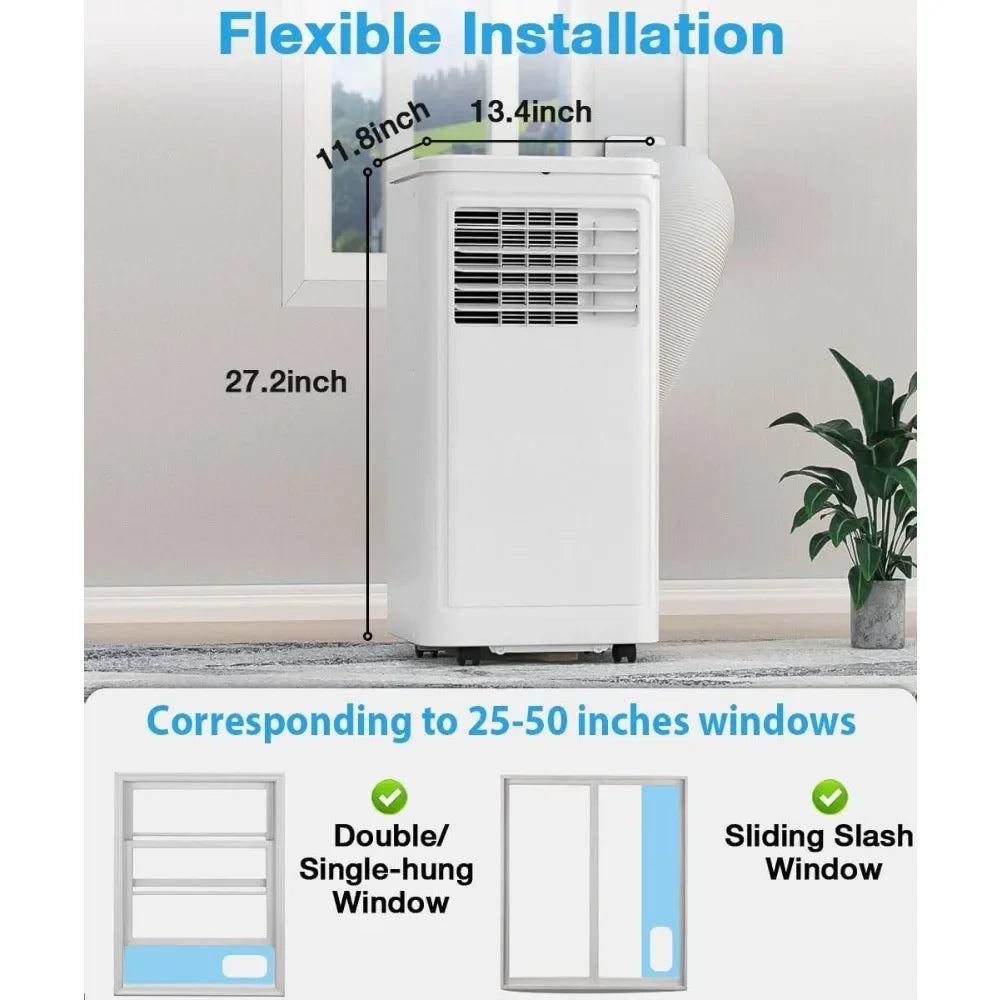 10000 BTU Portable Air Conditioner, With Dehumidifier And Fan.