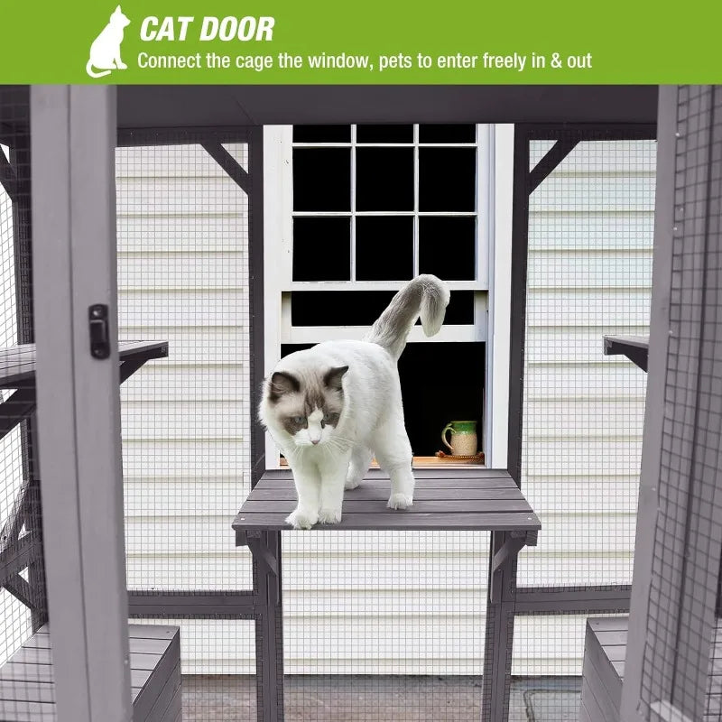 Large Outdoor Walk in Cat Enclosure Indoor Cage Playpen