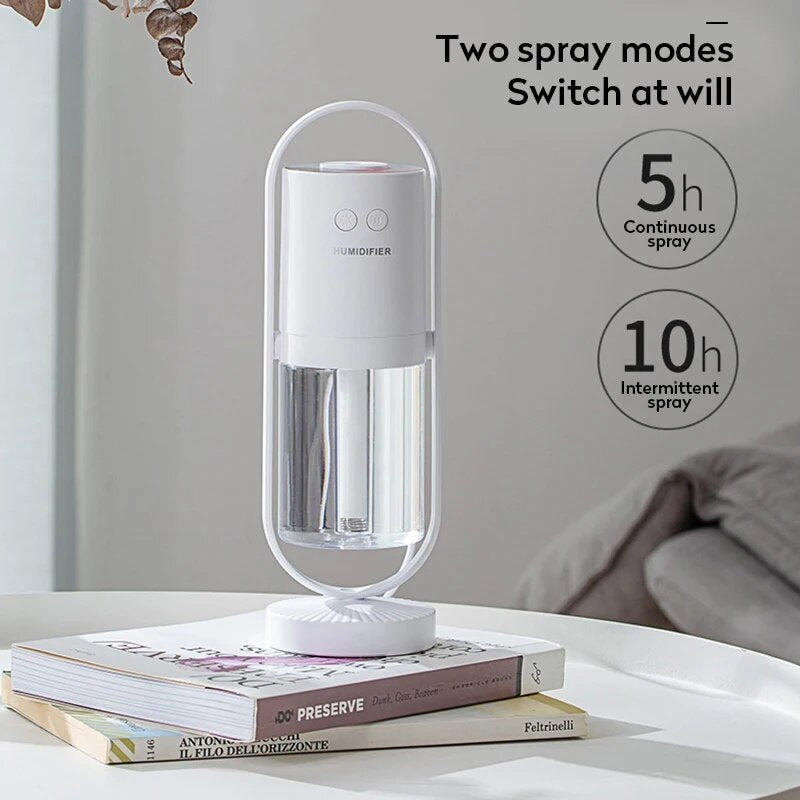 Mini Colorful Night light Projection Air Humidifier Oil Aroma Essential