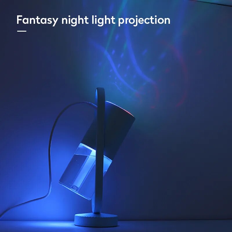 Mini Colorful Night light Projection Air Humidifier Oil Aroma Essential