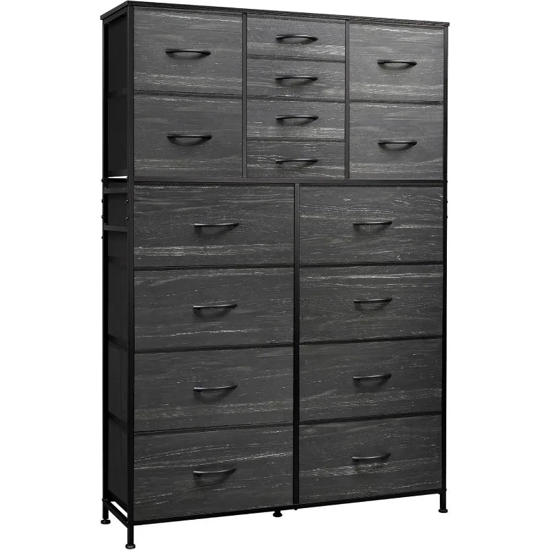 Tall Dresser for Bedroom, Fabric Dresser Storage Tower with 16 Drawers,Chest of Drawers Organizer Unit, Storage Cabinet,Hallway,