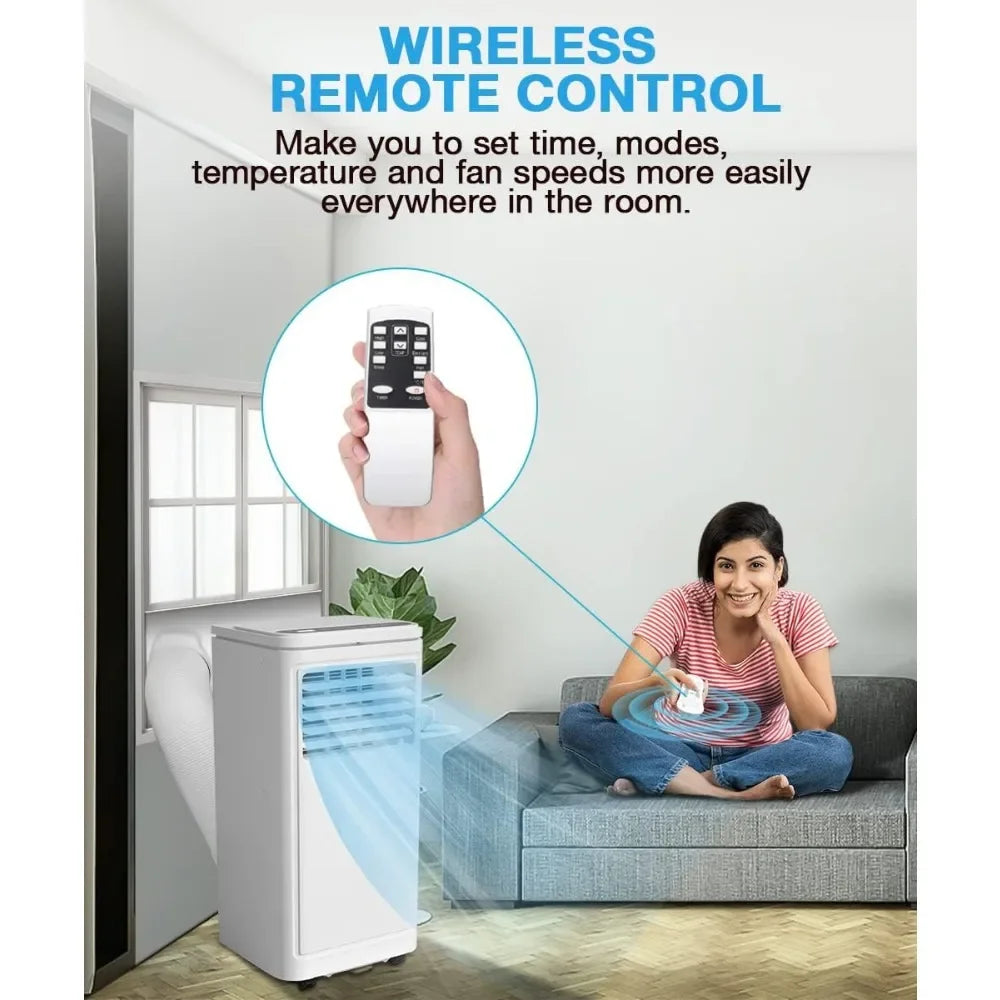 10000 BTU Portable Air Conditioner, With Dehumidifier And Fan.