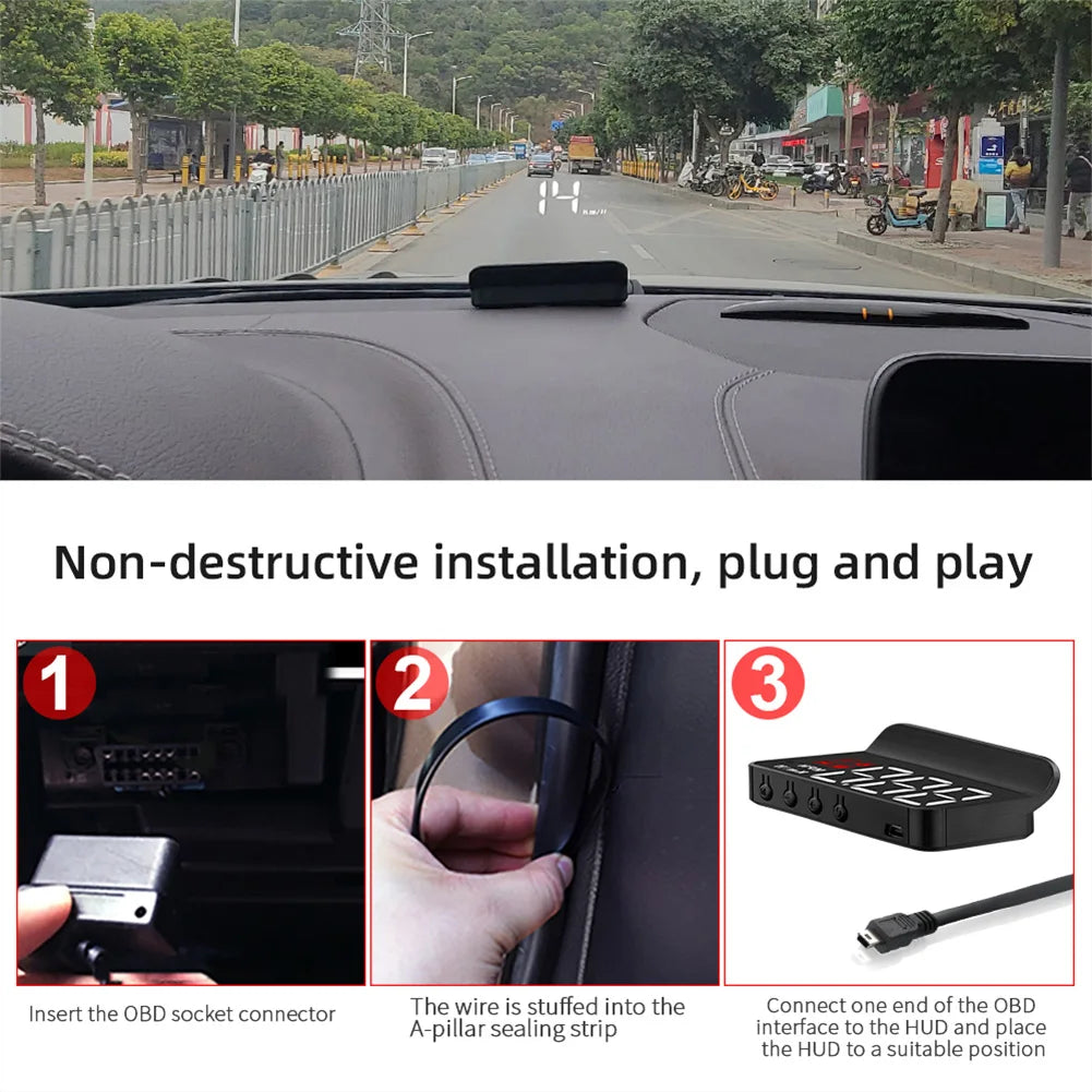 HUD Car Head Up Display Speedometer on board Monitor