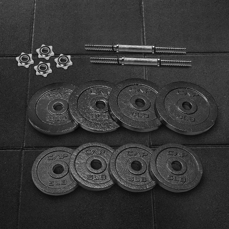 Adjustable Dumbbells 20lb 25lb 30lb 52.5lb & 100lb Options Exercise Fitness Equipment