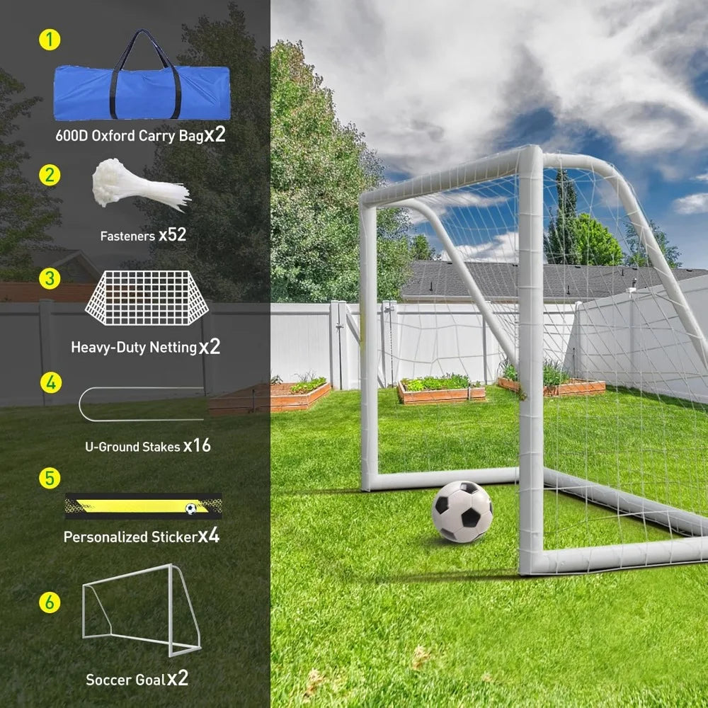 Soccer Net Goal for Backyard with Carry Bag Portable Soccer Goal
