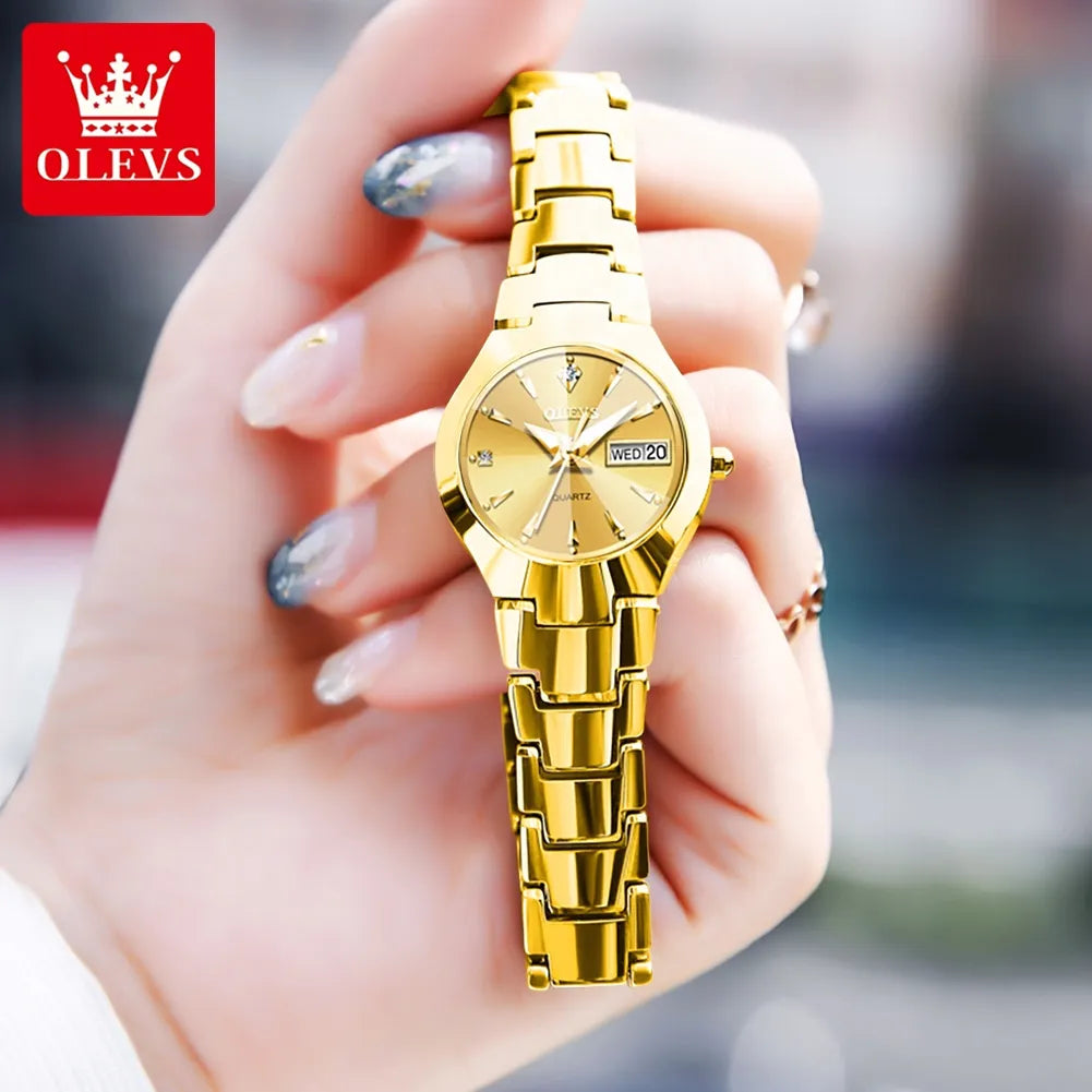 Women Quartz Rhombus Mirror Original Quartz Watch