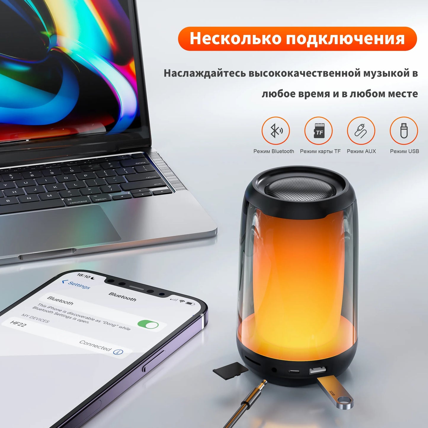 Bluetooth Speaker with Hi-Res Wireless HiFi Portable Waterproof