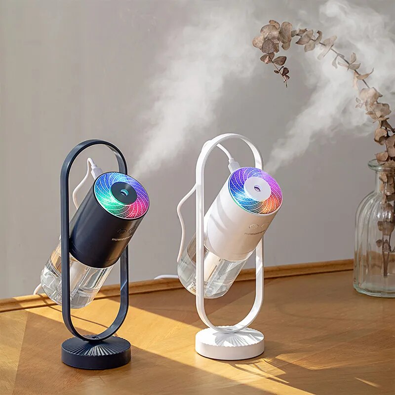 Mini Colorful Night light Projection Air Humidifier Oil Aroma Essential