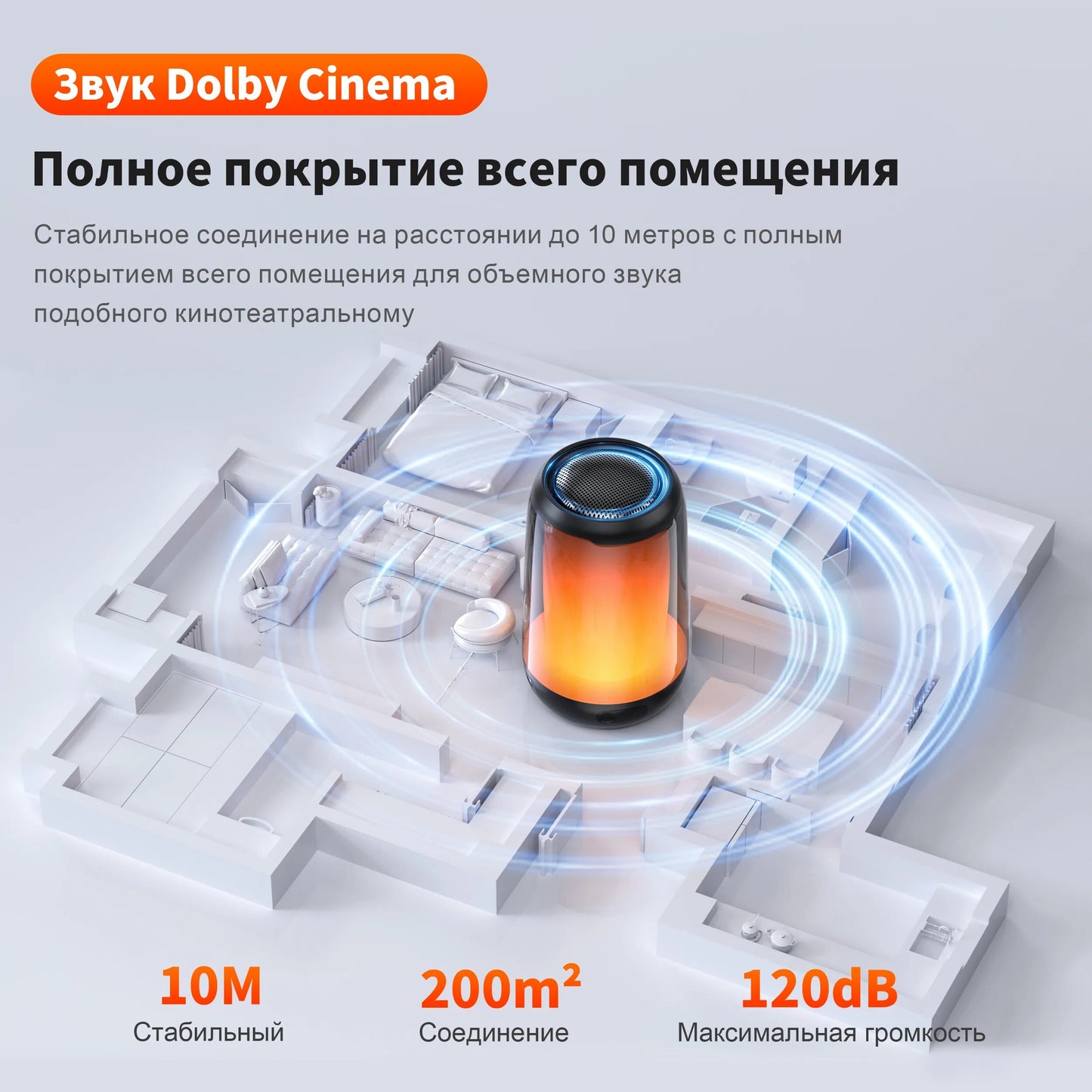 Bluetooth Speaker with Hi-Res Wireless HiFi Portable Waterproof