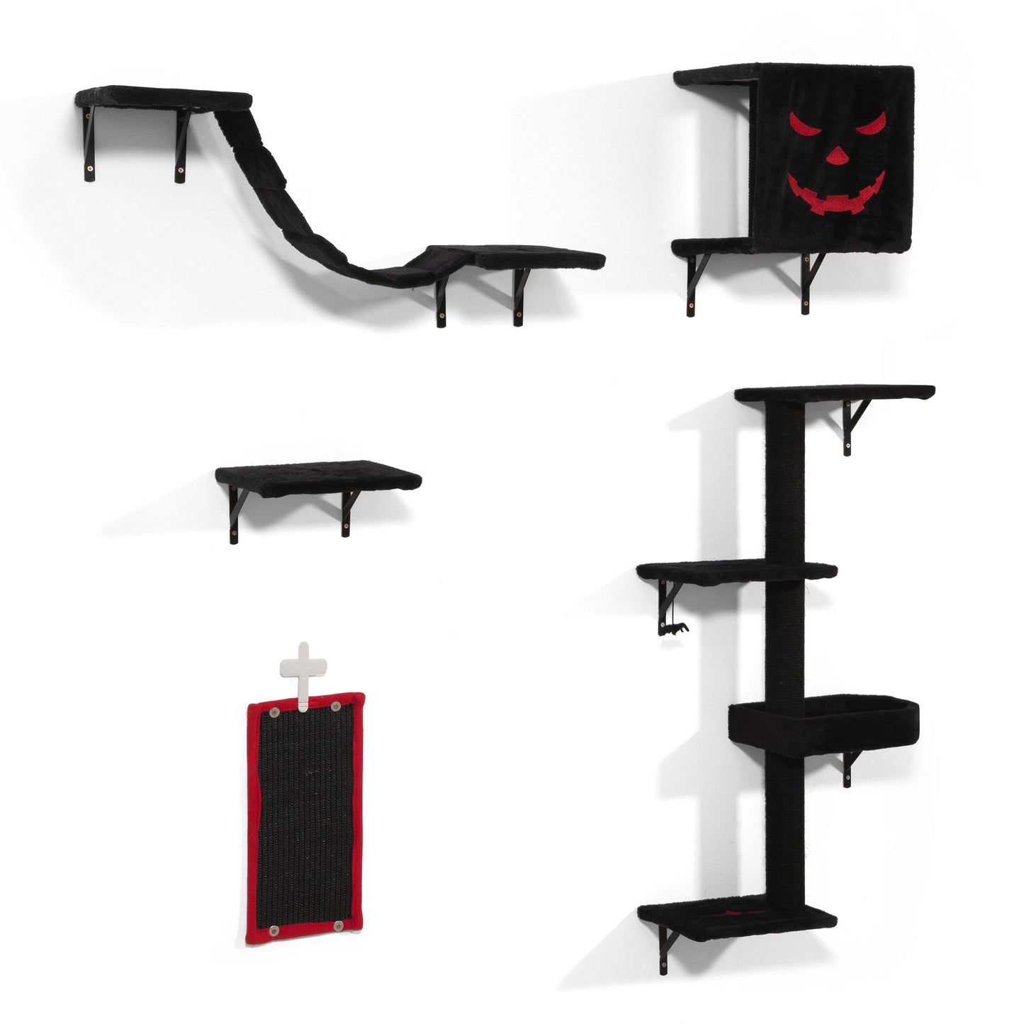 5 PCS Gothic Wall Mounted Luxury Cat Furniture