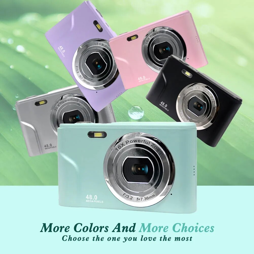 Photo Camera Kids Digital Mini Zoom Birthday Gift for Boys Girls