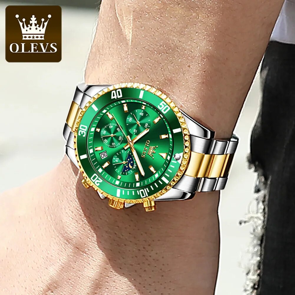 Quartz Waterproof Luminous Stainless Steel Watch for men