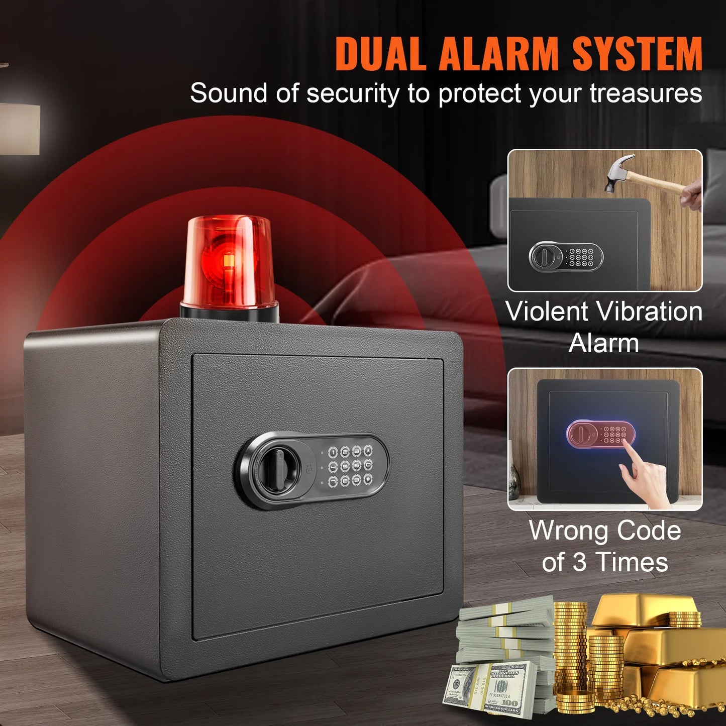 1.2/0.5 Fit Electronic Safe Deposit Safe Box W/ Digital Access