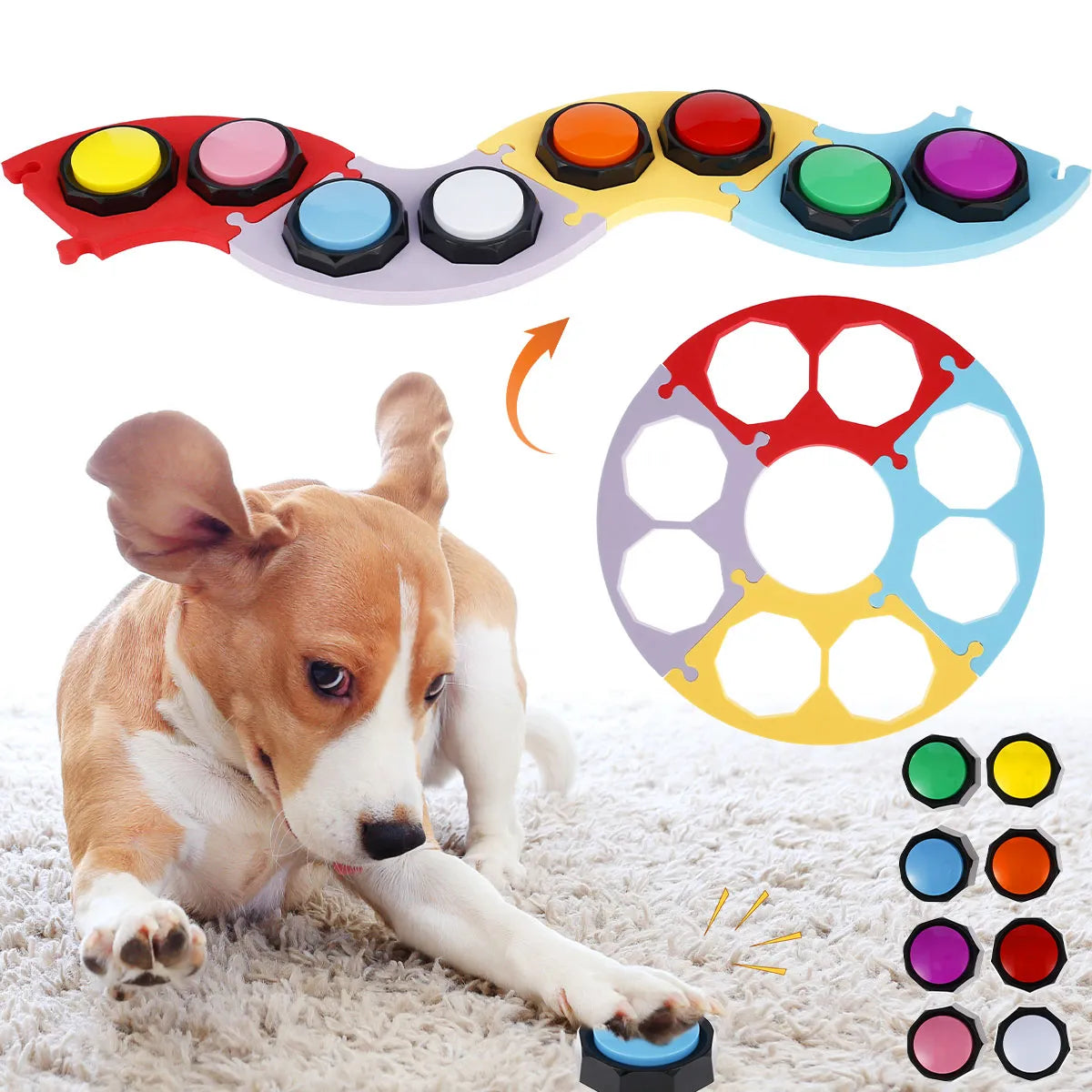Voice Recording Button Pet Toys Dog Buttons for Communication Training