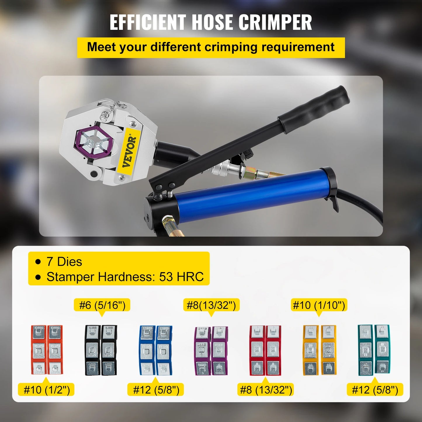 Hydraulic Hose Crimper 71500 Separable Hydra-Krimp with Aluminum Pump
