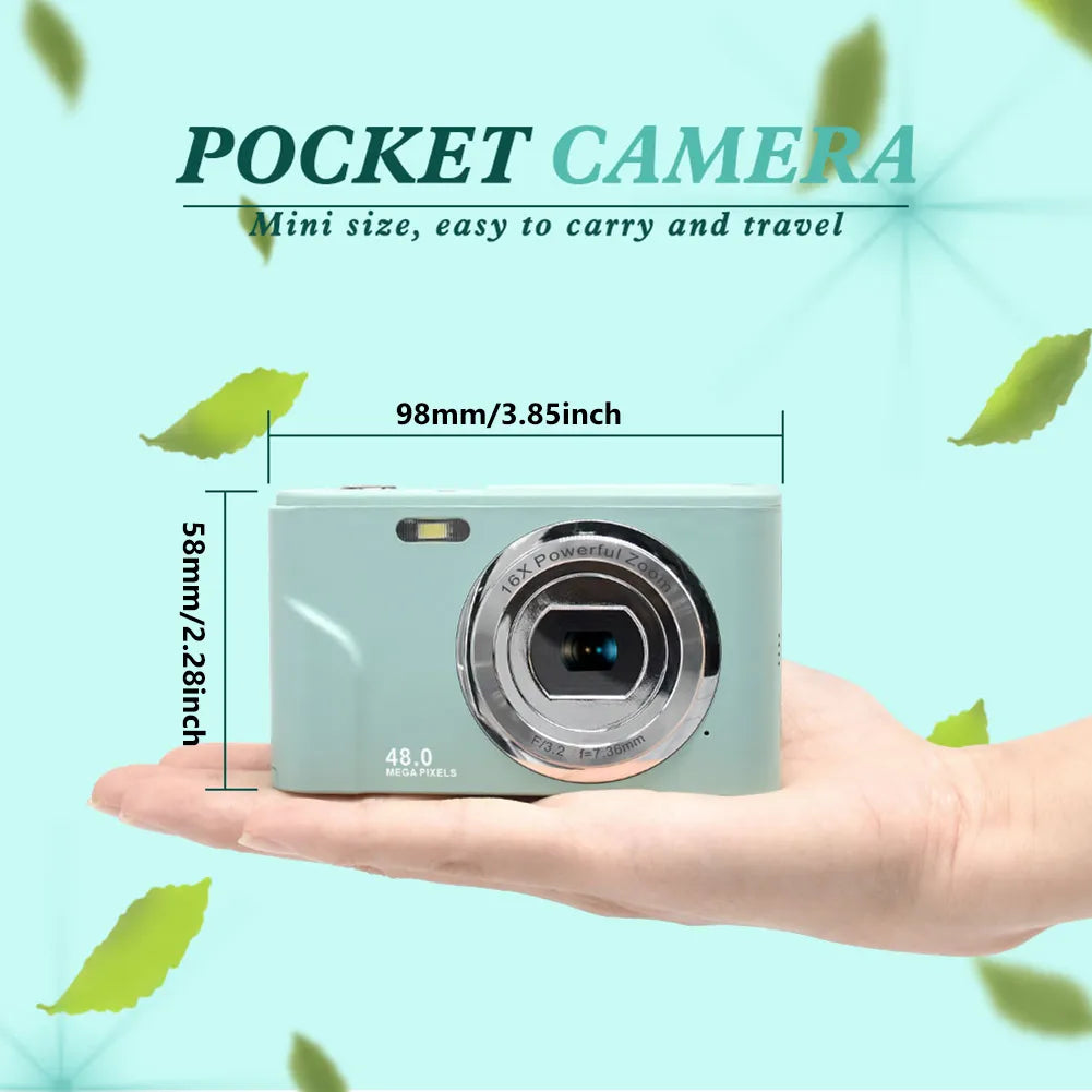 Photo Camera Kids Digital Mini Zoom Birthday Gift for Boys Girls