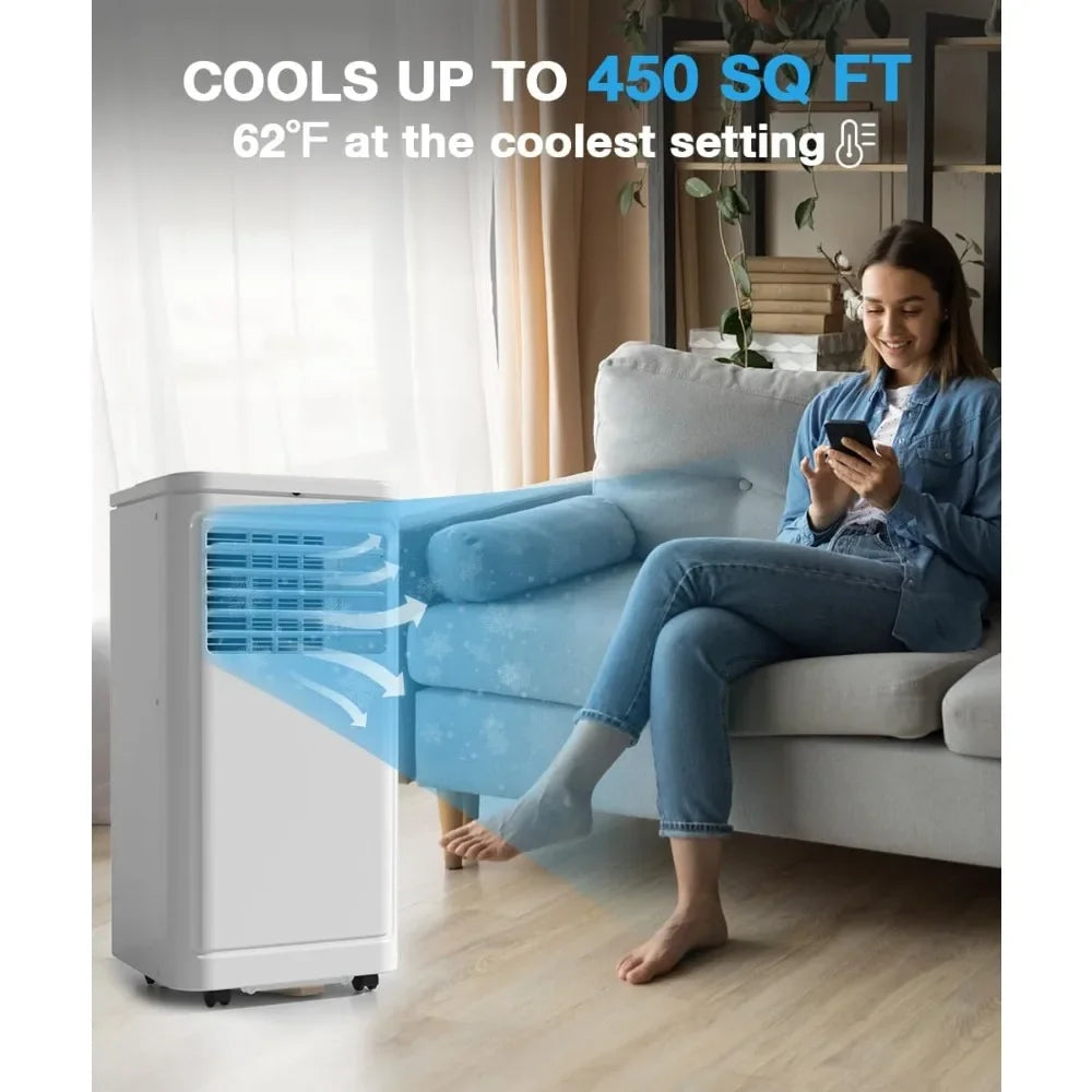 10000 BTU Portable Air Conditioner, With Dehumidifier And Fan.