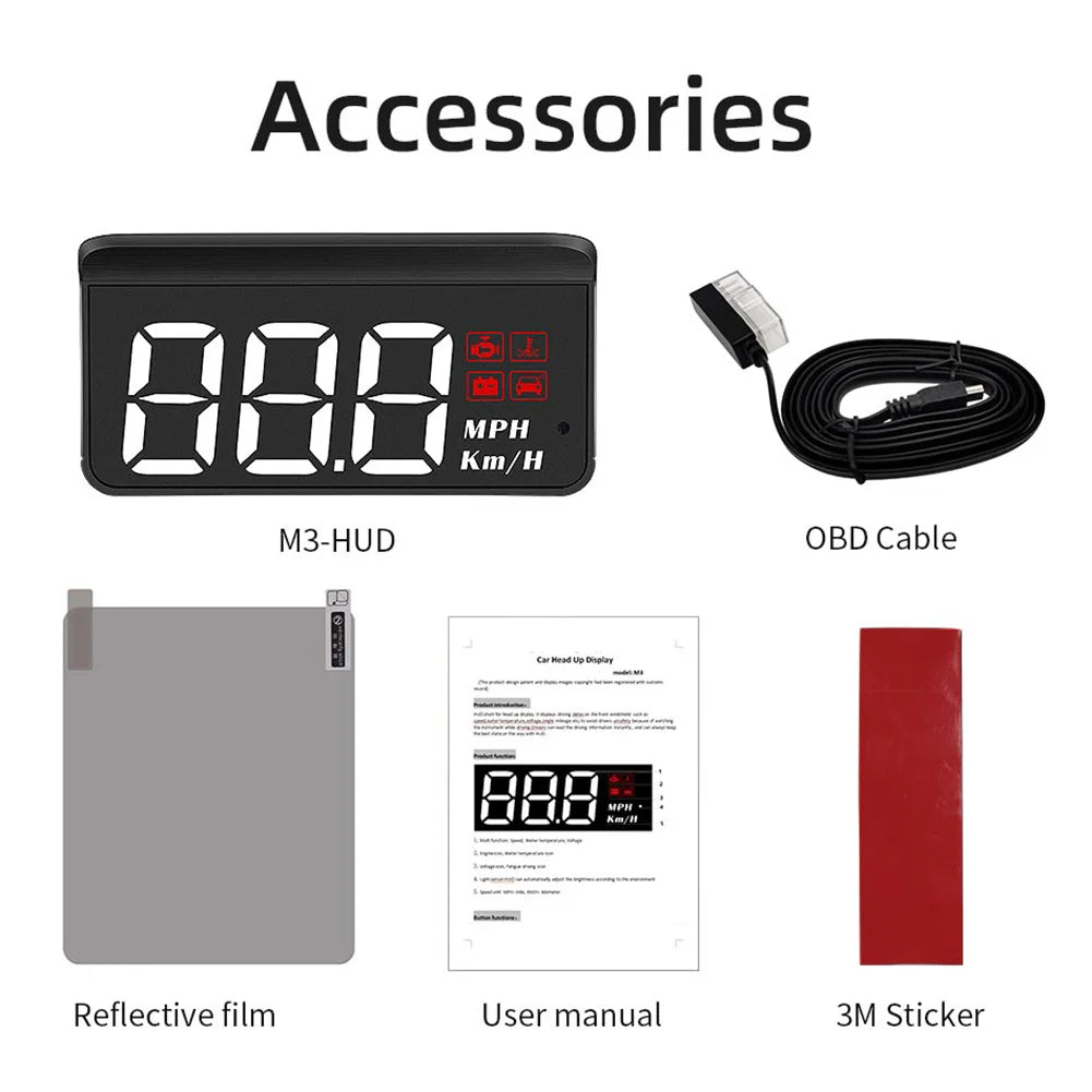 HUD Car Head Up Display Speedometer on board Monitor