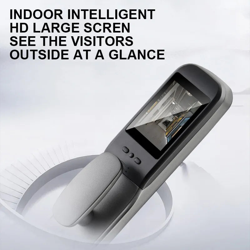 New Biometric Fingerprint Lock Security Smart Door camera Lock