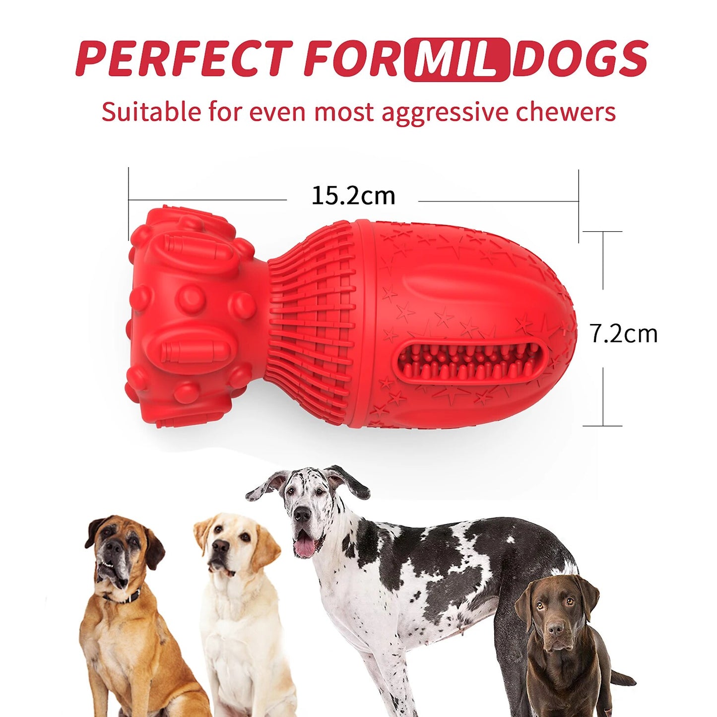 Interactive Dog Interactive Rubber Squeaky Dog Chew teeth cleaning Toy