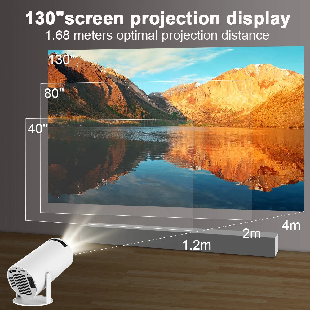 Transpeed Projector 4K Android Home Cinema Outdoor portable Projetor