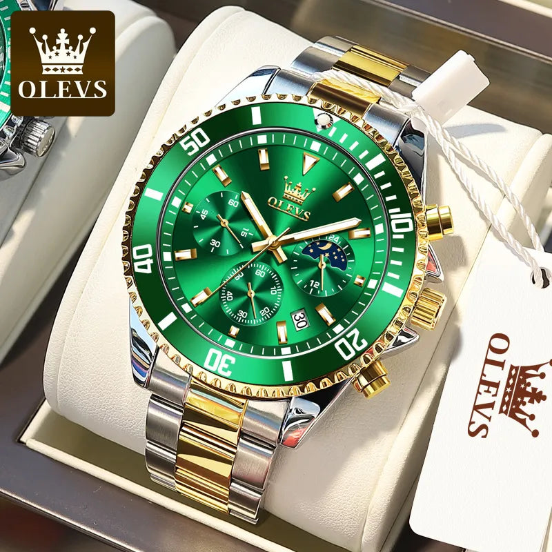 Quartz Waterproof Luminous Stainless Steel Watch for men