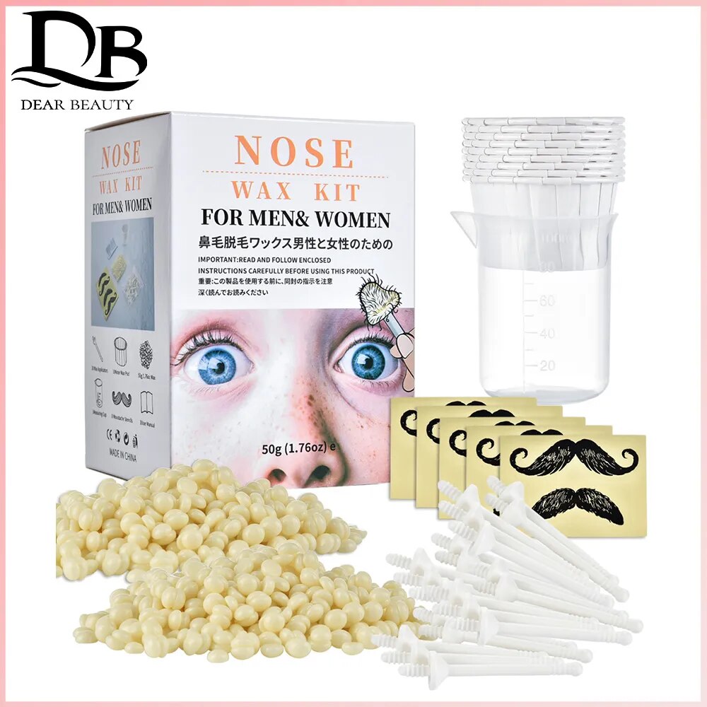 Nose Wax Kit Painless Portable for Men and Women