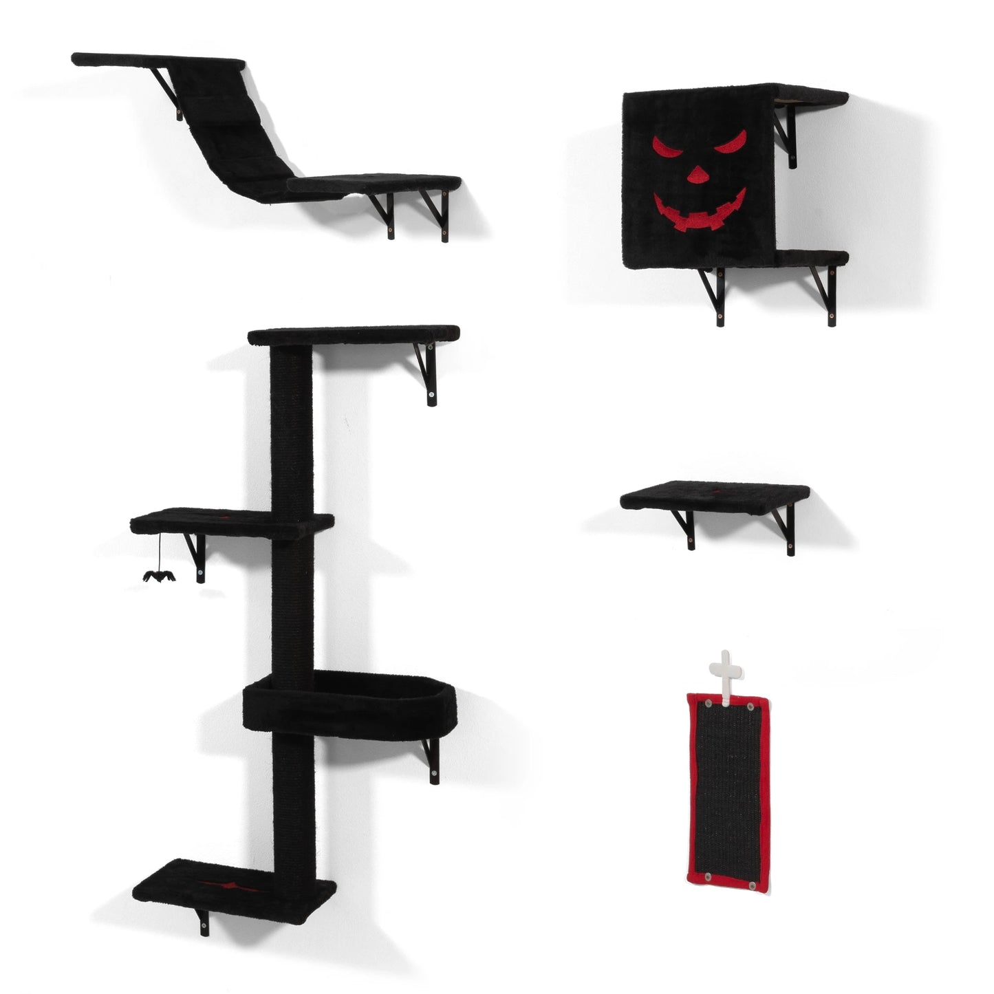 5 PCS Gothic Wall Mounted Luxury Cat Furniture