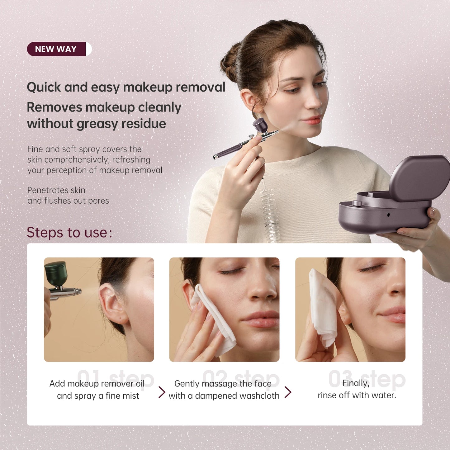 GX Electric Makeup Airbrush Skincare Kit